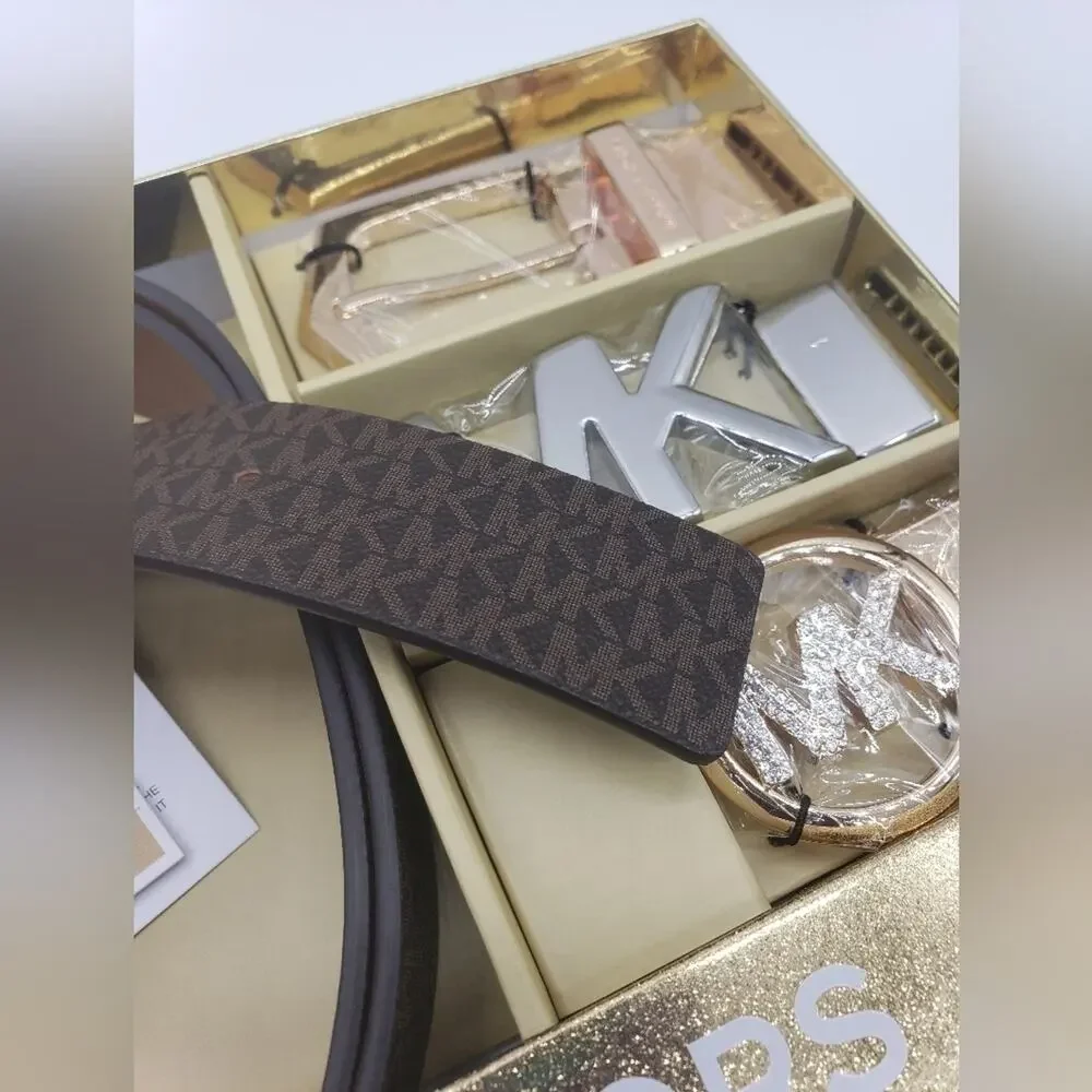 MICHAEL Michael Kors 6 In 1 Reversible Belt Set NWT